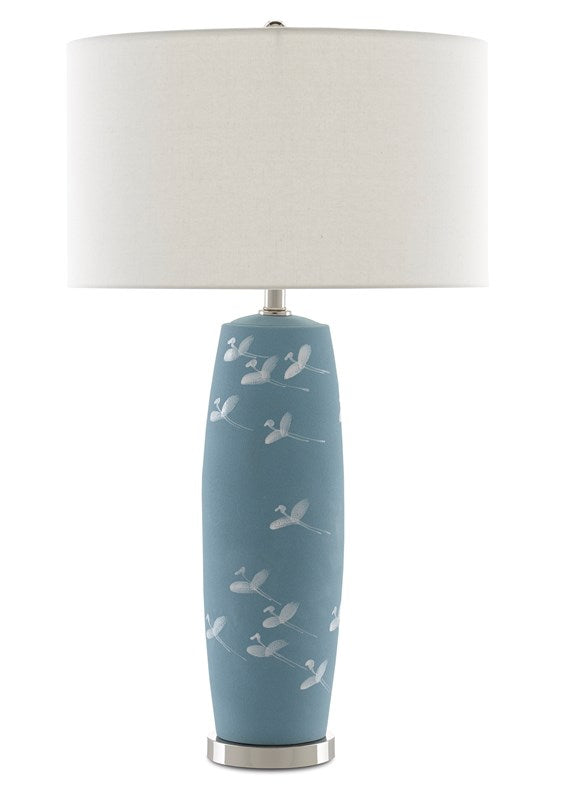 Shop Stacy Garcia, Blue with White Birds Table Lamp