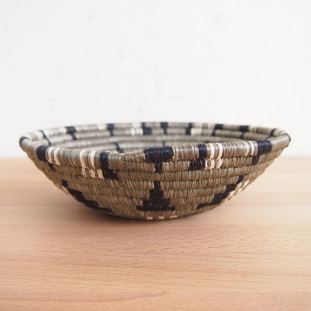 Shop Stacy  Garcia_Accessories_Bowls_Dark Neutral Small Woven Bowl_Side view