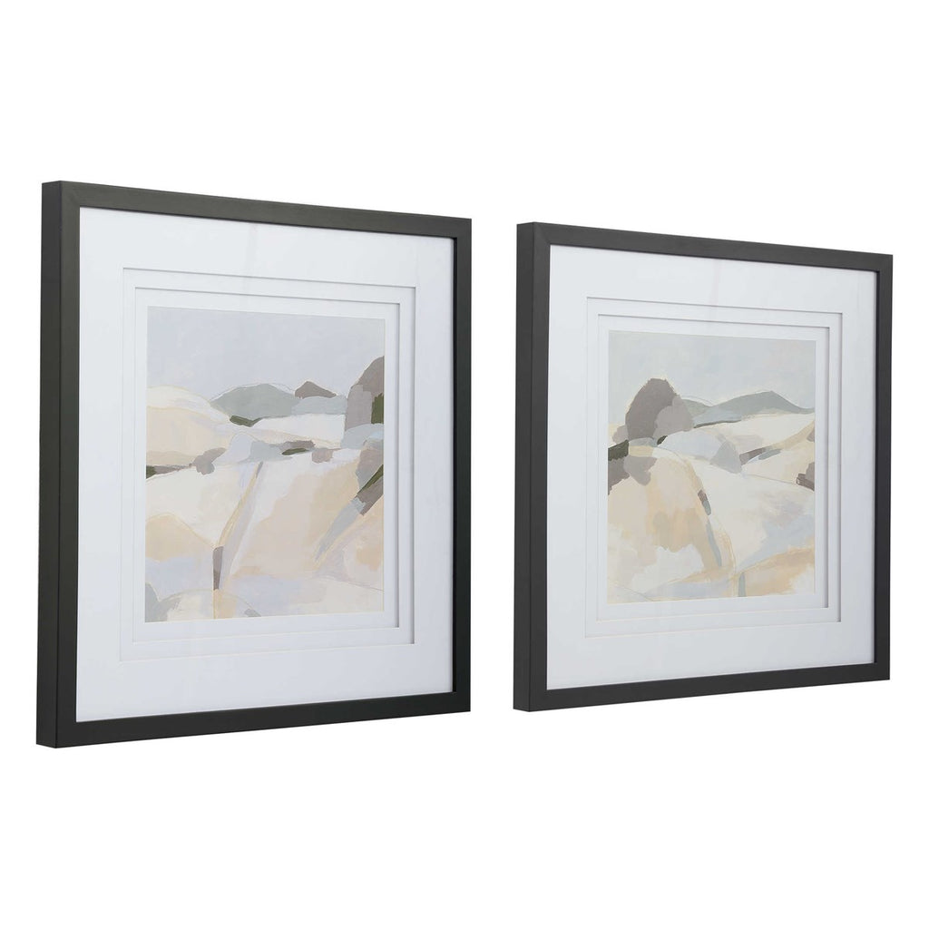Shop Stacy Garcia, Neutral Abstract Landscape Framed Prints Set of 2