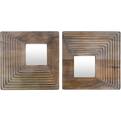 Shop Stacy Garcia, Asymmetrical Wooden Mirror Set of 2