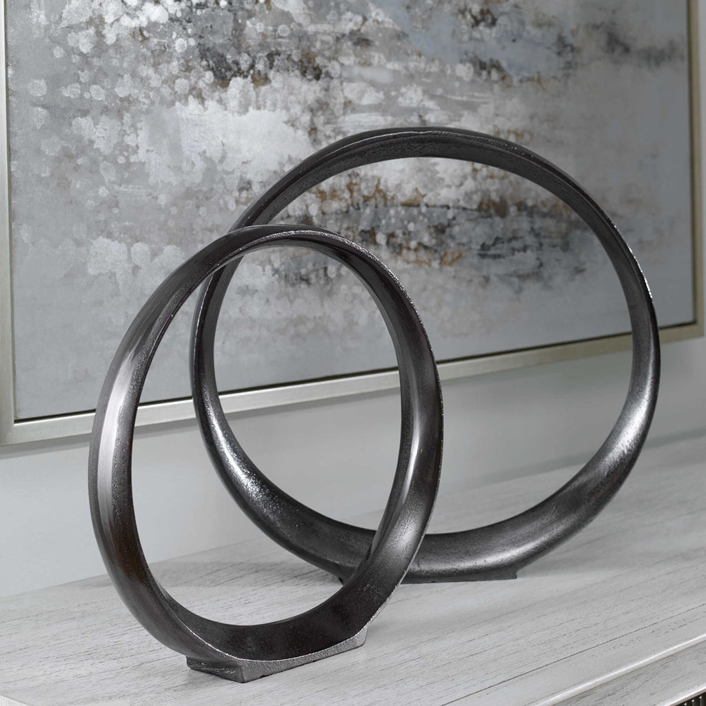 Shop Stacy Garcia, Black Ring Sculptures Set of 2