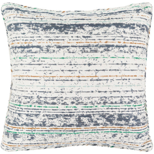 Shop Stacy Garcia, Blue Distressed Stripe Outdoor Pillow