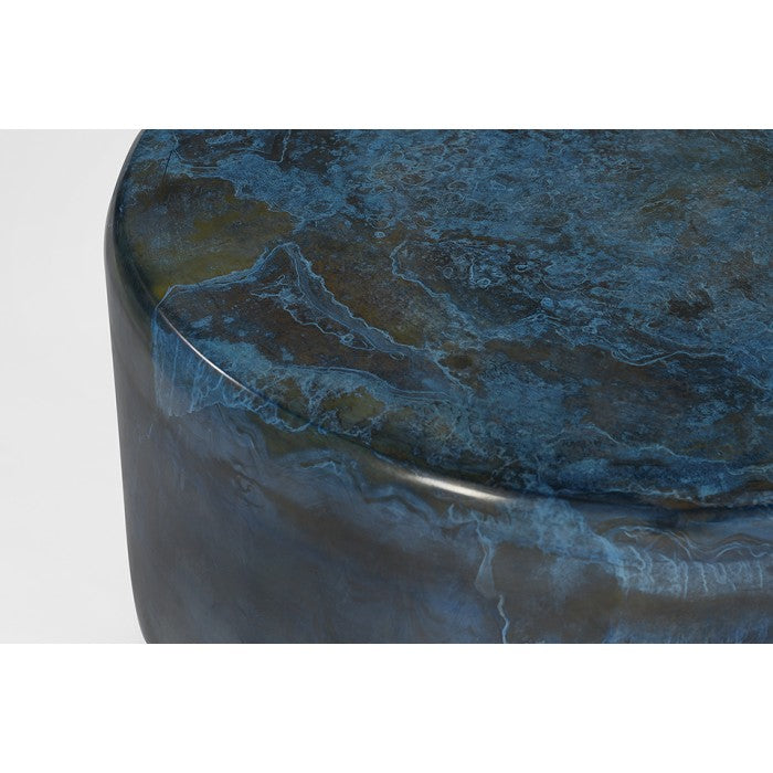 Shop Stacy Garcia, Blue Marbled Steel Coffee Table