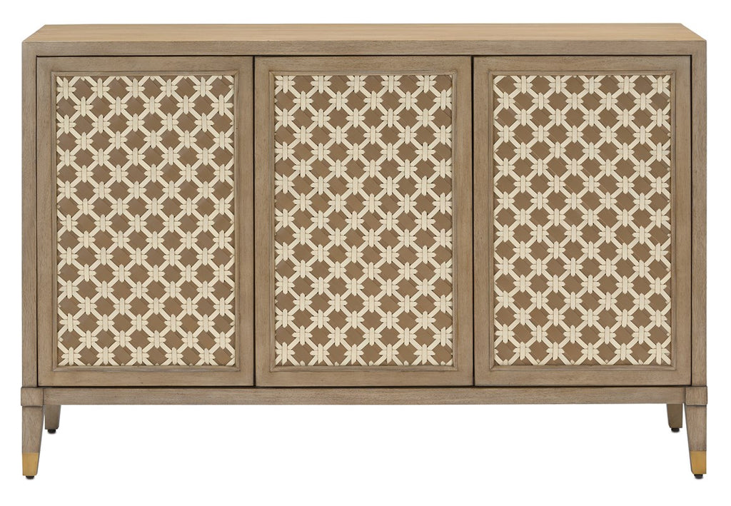 Shop Stacy Garcia, Brown Woven Checkered Front Cabinet