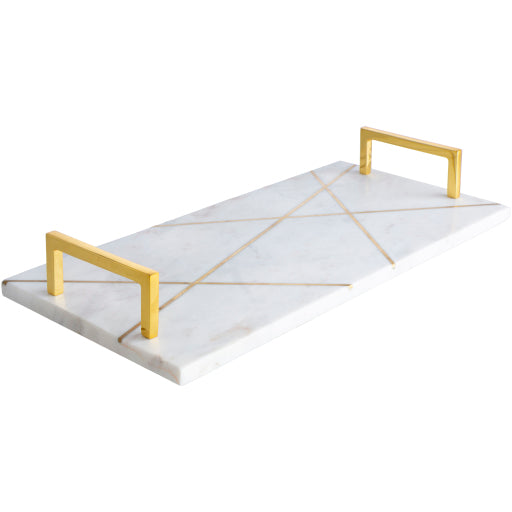 Shop Stacy Garcia, Decorative Marble Tray with Gold Detailing