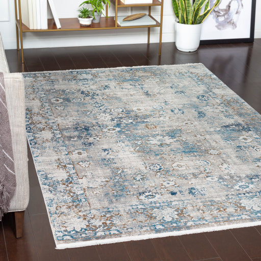 Shop Stacy Garcia, Distressed Grey and Blue Patterned Area Rug