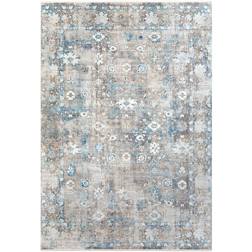 Shop Stacy Garcia, Distressed Grey and Blue Patterned Area Rug