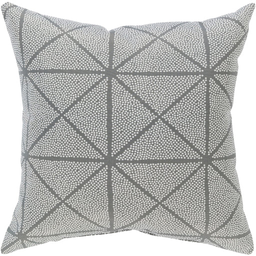 Shop Stacy Garcia, Grey Dotted Geometric  Outdoor Throw Pillow