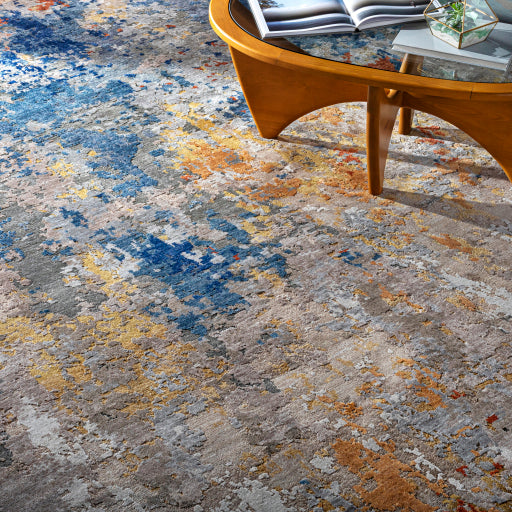 Shop Stacy Garcia, Blue and Orange Abstract Area Rug