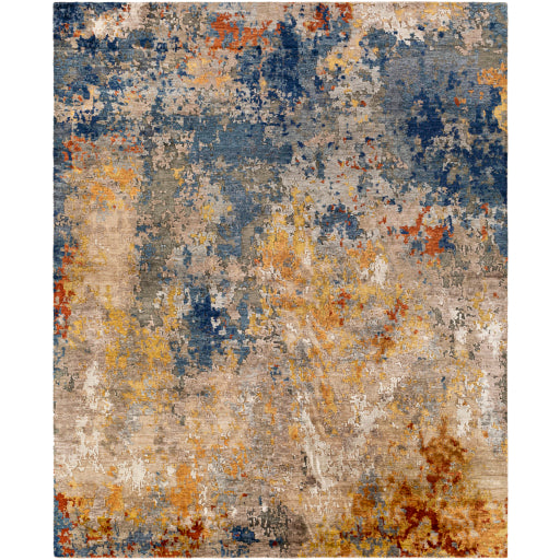 Shop Stacy Garcia, Blue and Orange Abstract Area Rug