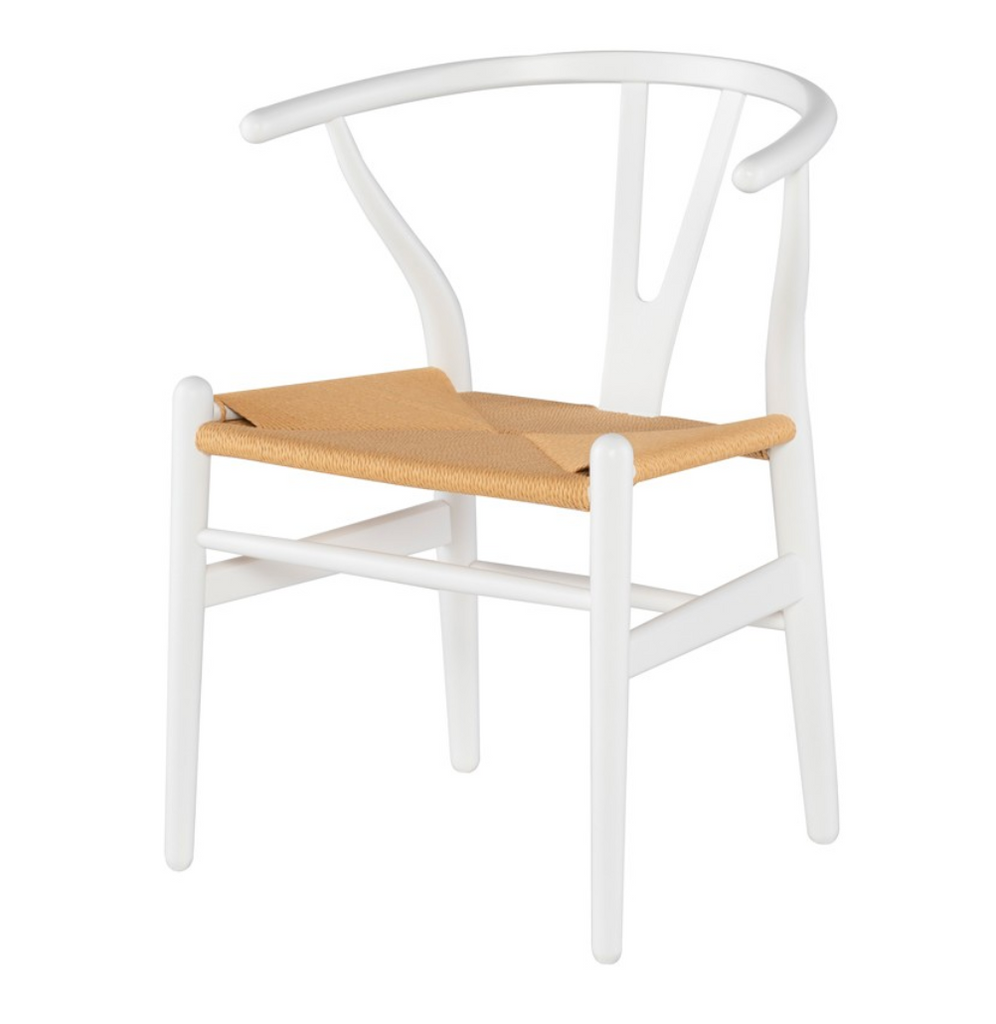 Shop Stacy Garcia, White Rattan Dining Chair