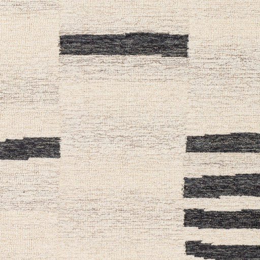 Shop Stacy Garcia, Charcoal and Beige Striped Hand Tufted Round Rug