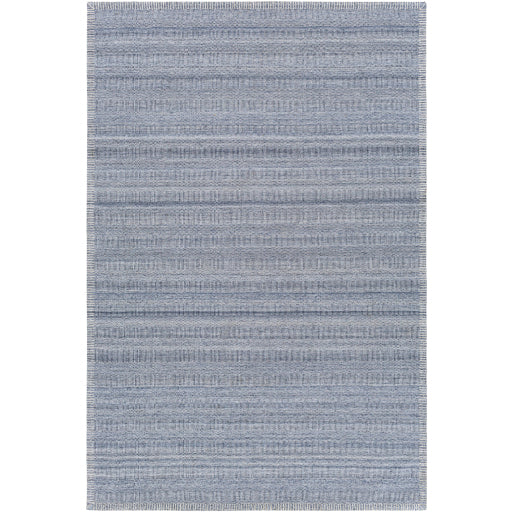 Shop Stacy Garcia, Blue Low Pile Area Rug with Stitched Border