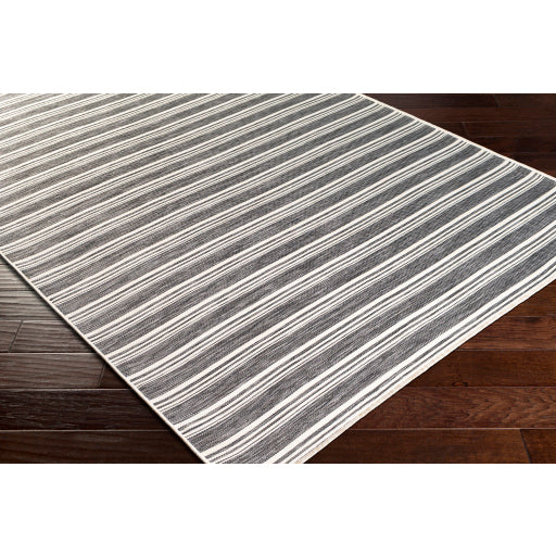 Shop Stacy Garcia, Charcoal Woven Stripe Outdoor Area Rug